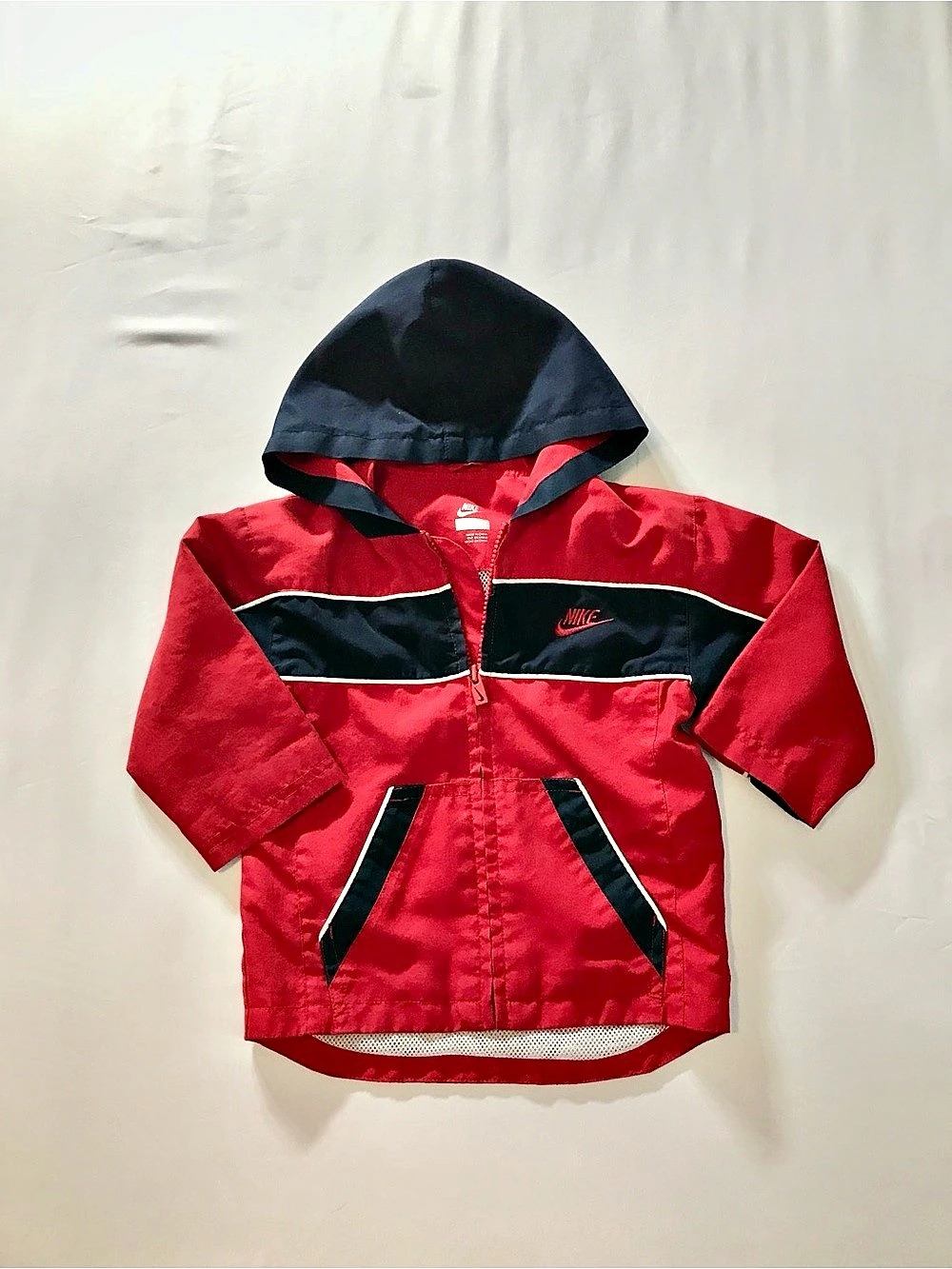 Nike Kids Color Block Hooded Rain Jacket